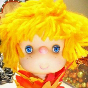 Vintage Doll Head on Candle Stick